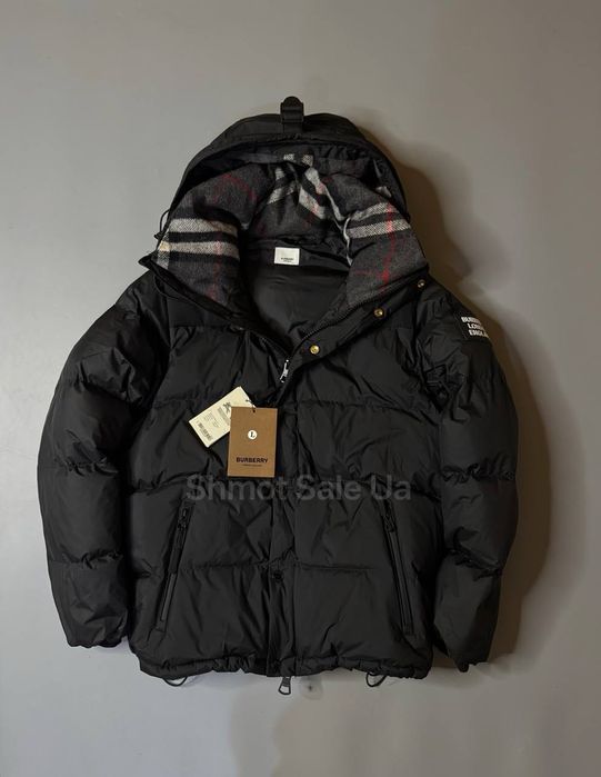 Теплий зимовий пуховик Burberry, стильна модель, розміри S–XL