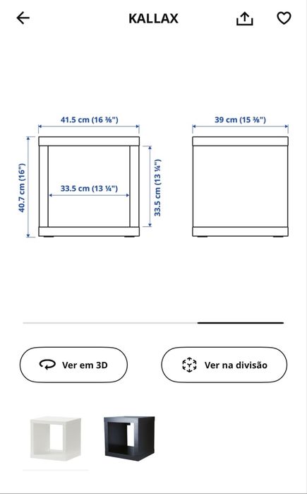 Estantes cubo Kallax com pernas