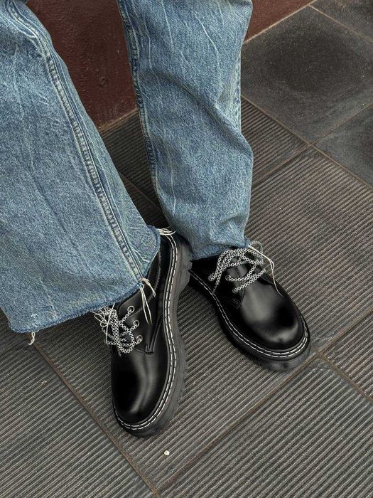 Лофери DR. MARTENS black/white premium оксфорди
