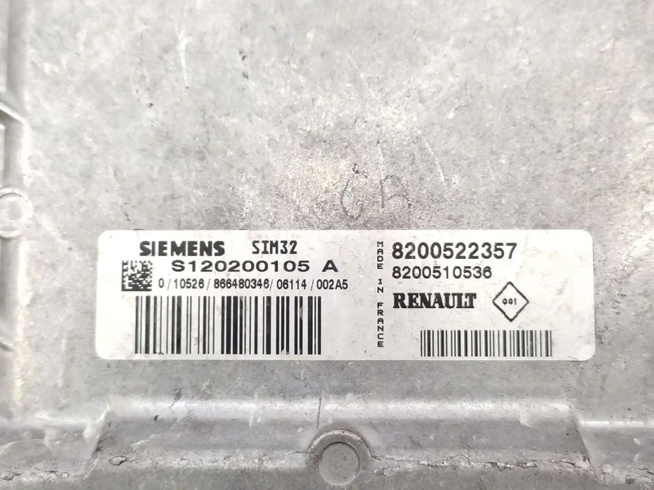 Centralina De Motor Uce 8200522357 S120200105A 82005810536