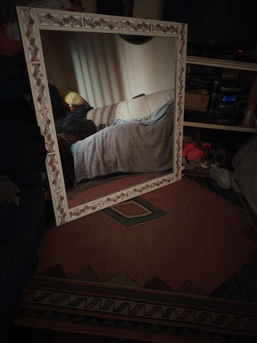 50€ espelho moldura cerâmica,altu,95,5cmlarg,1,01cm entrego Rio tinto