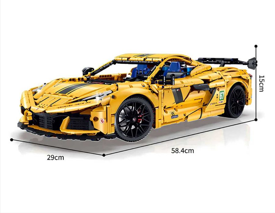 ‼️ПІД ЗАМОВЛЕННЯ ‼️Конструктор GULY 1:8 Technic Corvette C8