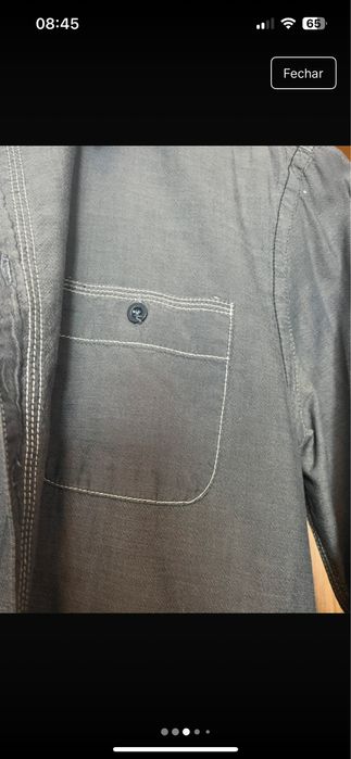 camisa azul SOLID JEANS