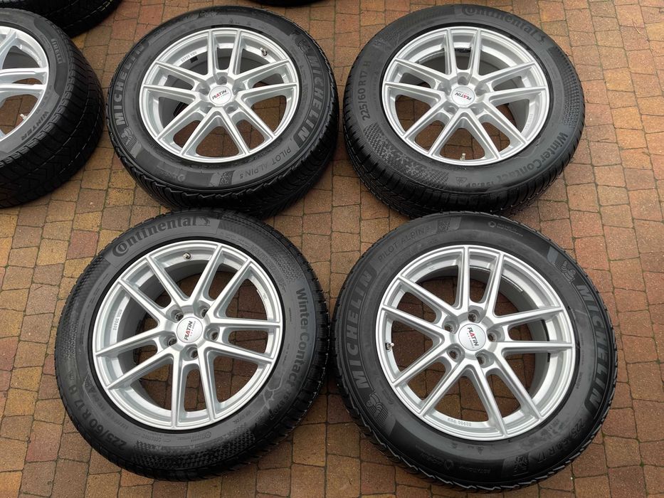3967. Koła zimowe Sharan Alhambra Octavia IV 5x112 225/50/17 Goodyear 2023r 8.5mm