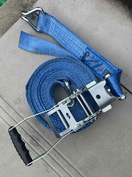 Ремінь стяжний 5т 9м (посилений)  з гачками