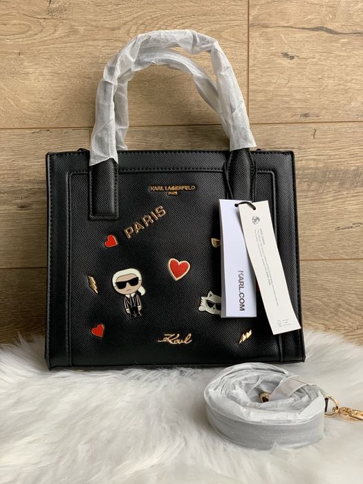 Сумка Karl Lagerfeld Карл Лагерфельд чорна