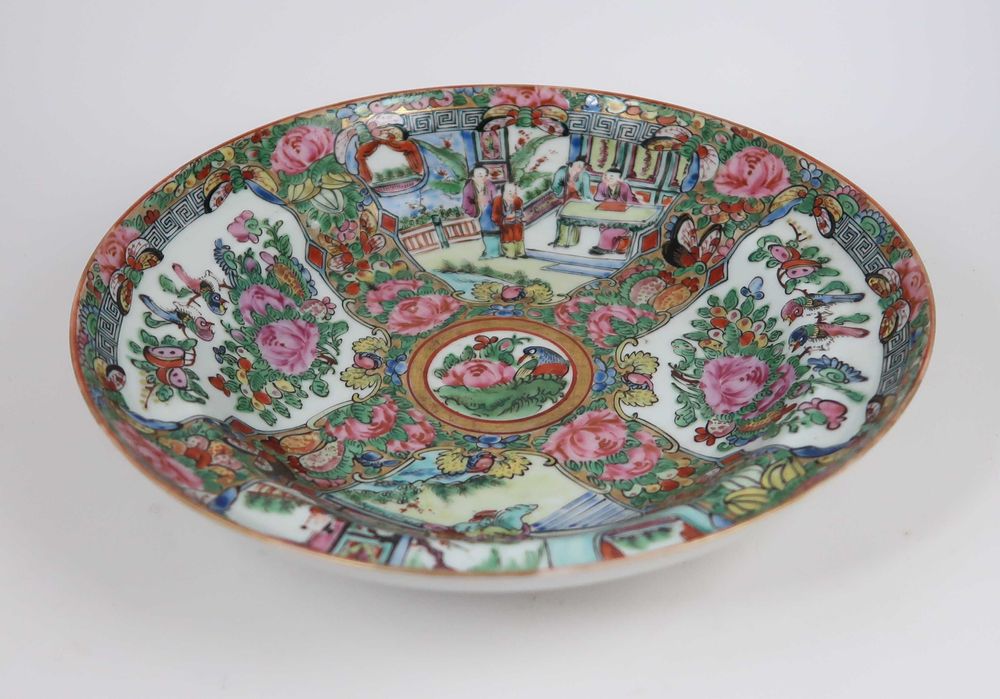 Prato Porcelana da China Mandarim - Séc. XIX/XX