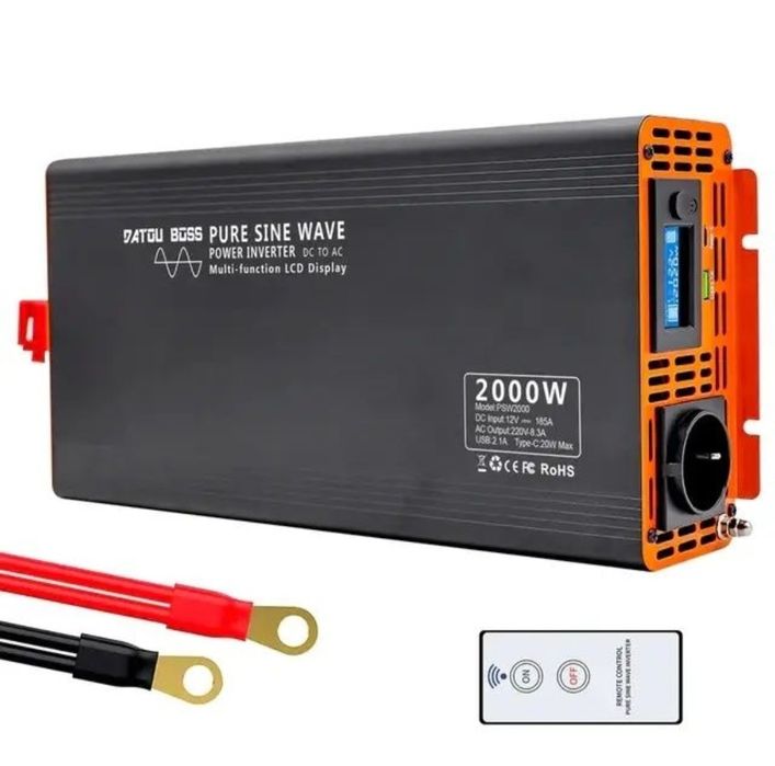 Надійний інвертор Datouboss 2000W(4000) 12V