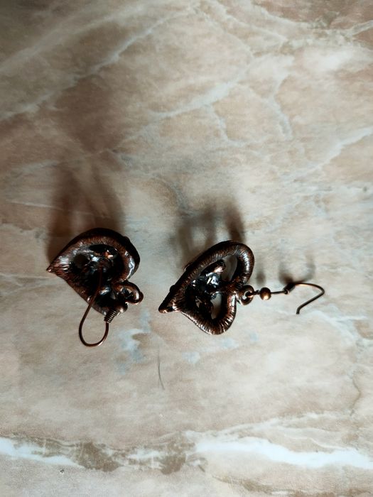 Wiszące Kolczyki Serca Czerwone