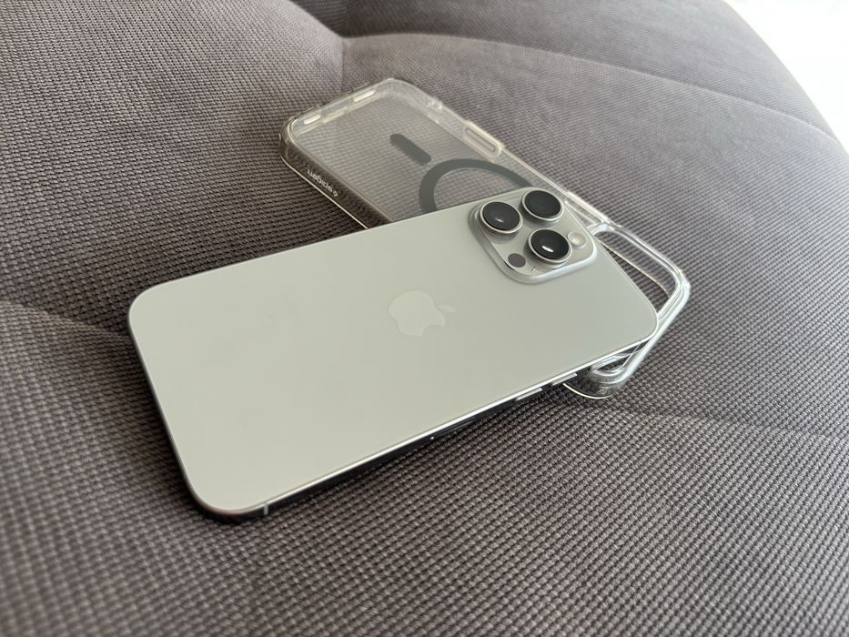 iPhone 16 Pro Max 1TB Titânio Natural — Impecável + Capa Spigen MagSafe