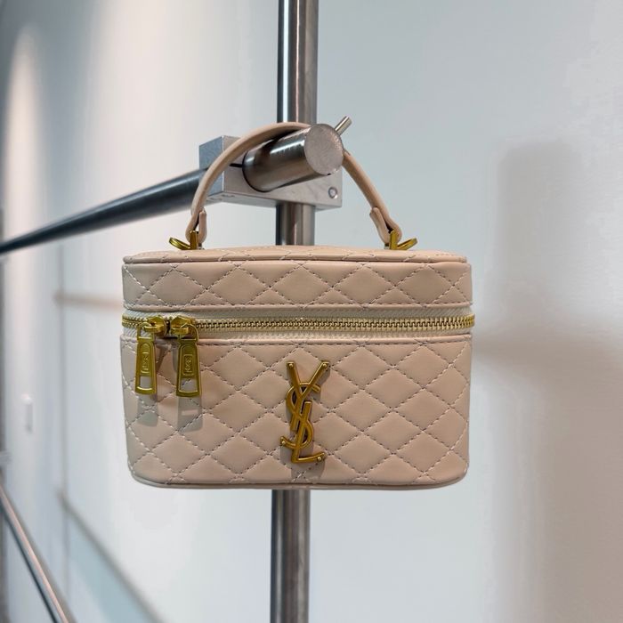 Torebka kuferek YSL Saint laurent beżowy