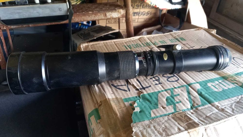 Teleobjetiva Manual Supertele 500mm (Montagem Universal / T-Mount)