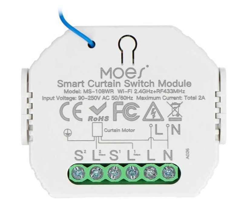 TUYA Wi-Fi Curtain Switch Mini TUYA MS-108WR Wi-Fi