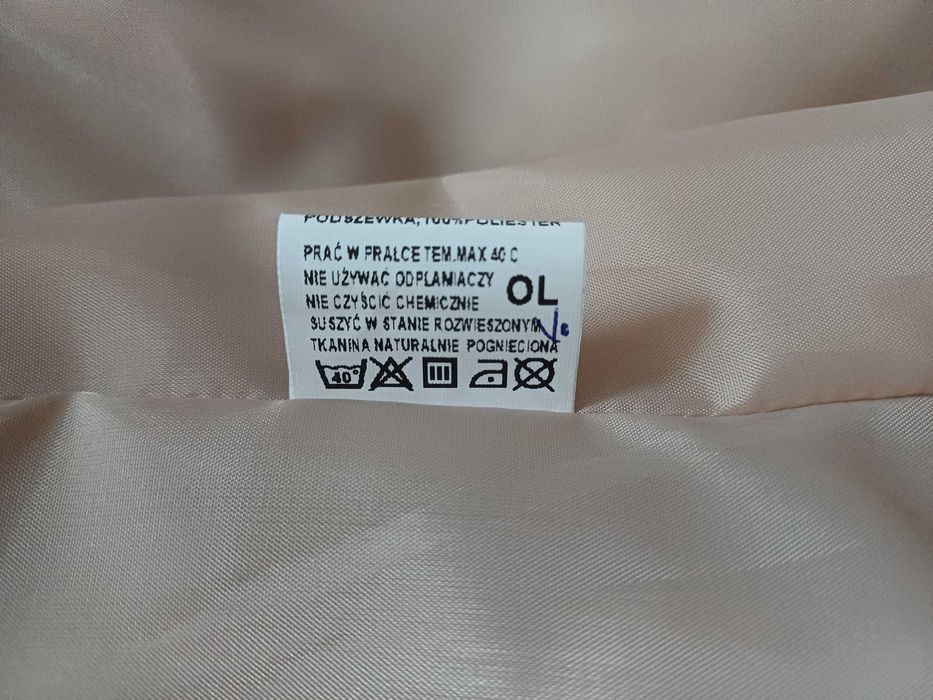 Długa kamizelka pikowana SM Collection DOTI beżowa