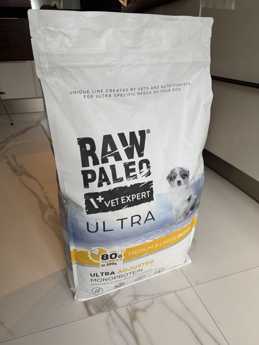 Karma sucha Raw Paleo 10 kg indyk medium large puppy turkey