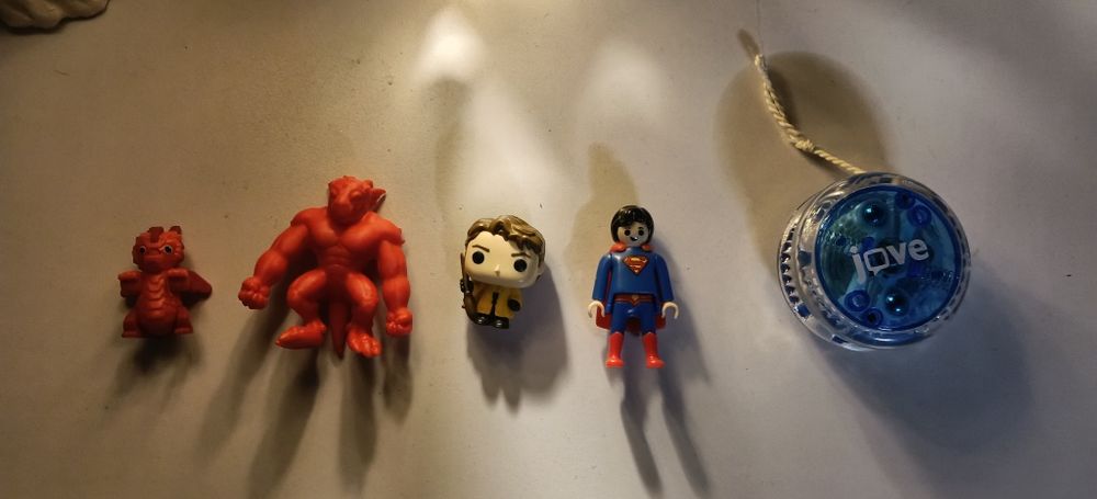 Zestaw figurek,gniotek, Harry Potter, Playmobil, smok,jojo świecąc