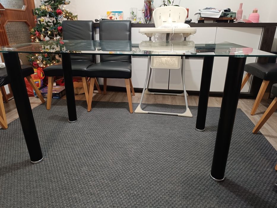 Mesa de vidro 140x80