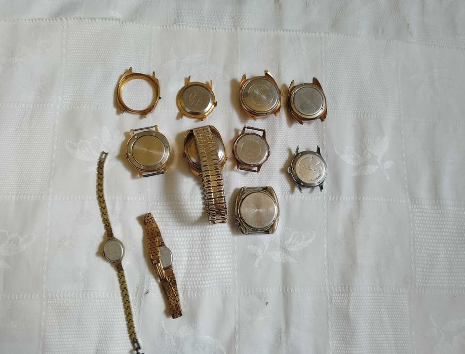 Советские позолоченные часы Восток Ракета Слава Кама Полет