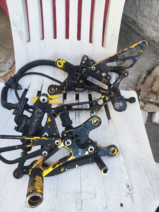Pesseiras pousa pés em alumínio yamaha yzf r6