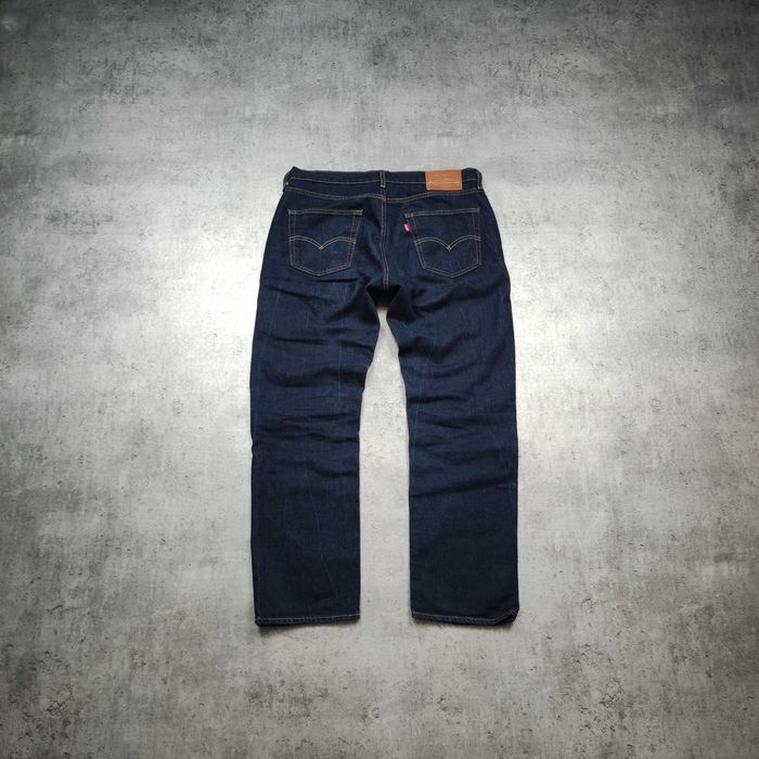 MĘSKIE Spodnie Levis PREMIUM Granatowe Jeansy Denim Jeans Classic 514
