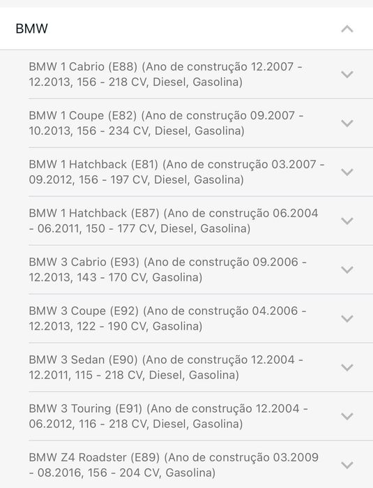 Discos travão ventilados bmw