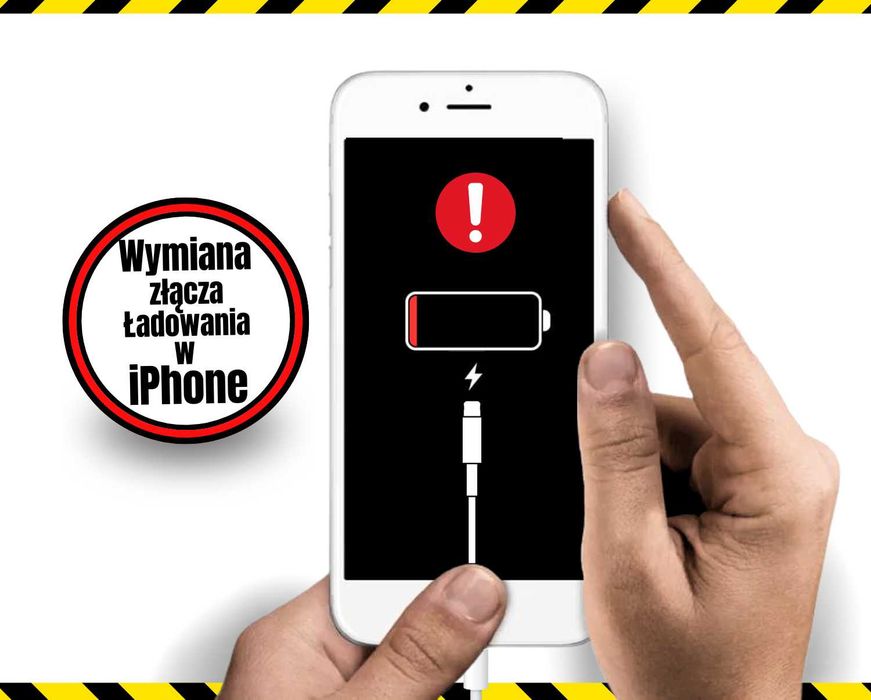 Naprawa wymiana złącza gniazda ładowania iPhone  11 12 pro 13 14 15