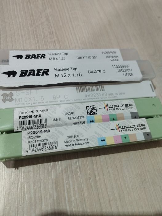 Метчик Yamawa (Япония), Baer, OSG s-sft , Fanar, WALTER AG.
WALTER AG