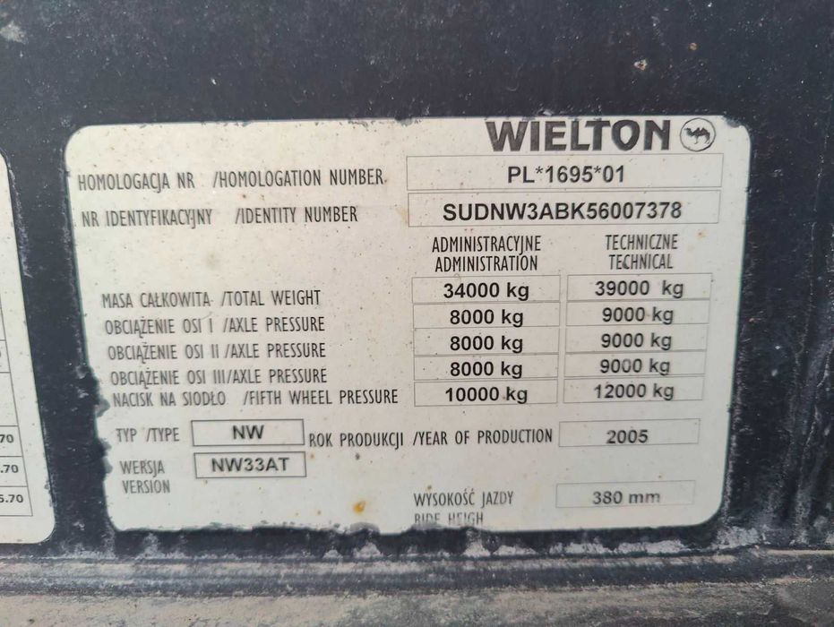 Самоскид напівпричіп Wielton 34м3 Свіжий