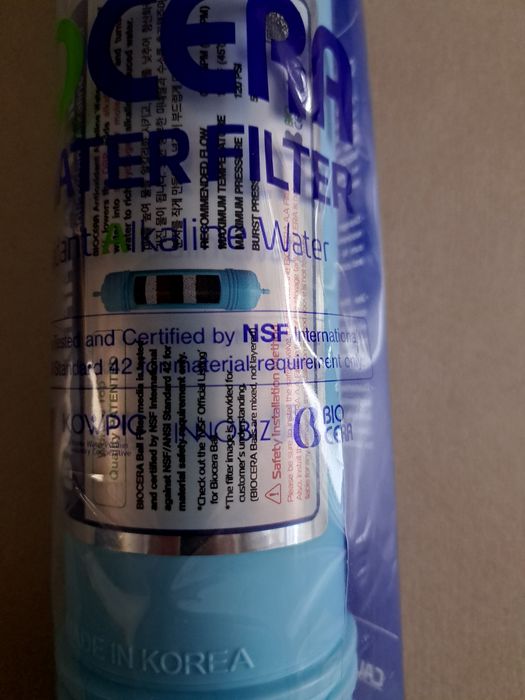 Filtr alkalizujący wodę, osmoza filtr, Redox Biocera Water Filter