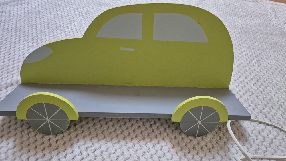 Zestaw do pokoju ozdoby zielone limonka lampka półka wieszak projektor