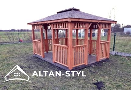 Altany, altanki, wiaty, altana ogrodowa LAURA 3x3m PRODUCENT