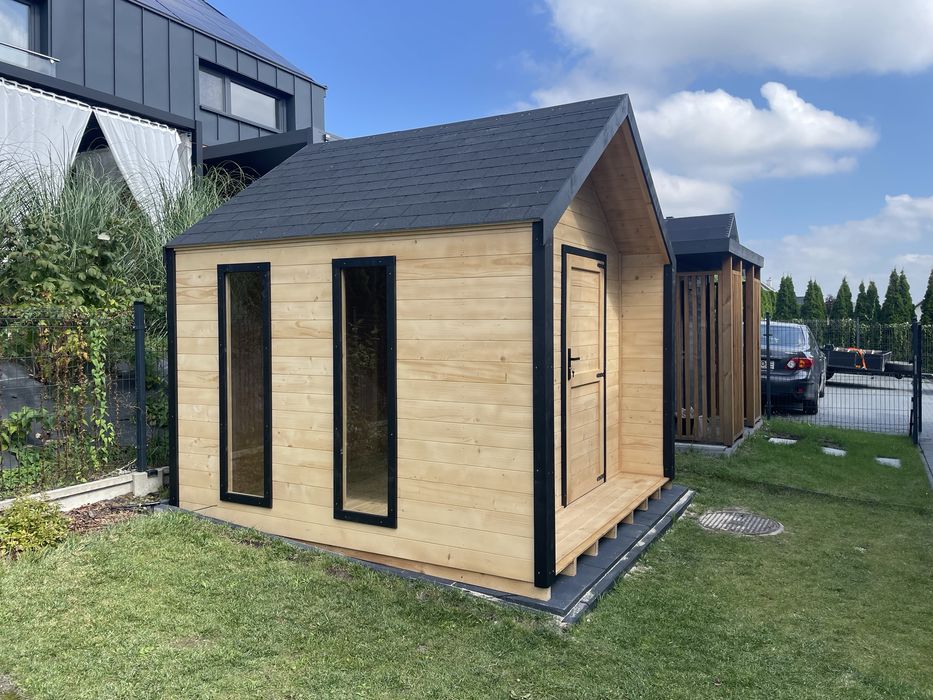 3x3 Domek drewniany, narzedziowy, nowoczesna stodola, sauna