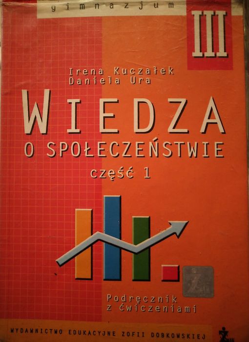 Podręcznik Wiedza o społeczeństwie do klasy 3.I.Kuczałek,Daniela.Ura