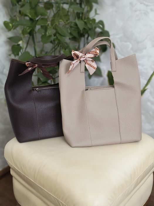 Сумки шопер в двох кольорах