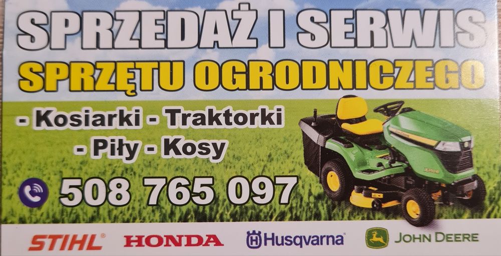 Traktorek kosiarka NAPRAWA SERWIS kosiarka z napedem Piła wykaszarka NAPRAWA SERWIS