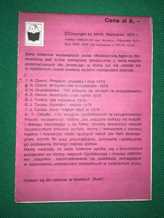 Kolacja we dwoje anna czerni prl mini gazetka młodzieżowa agencja