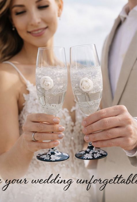 2 taças de casamento