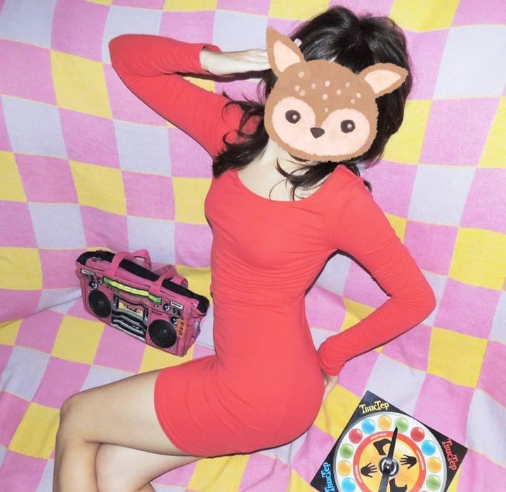 платье красное H&M