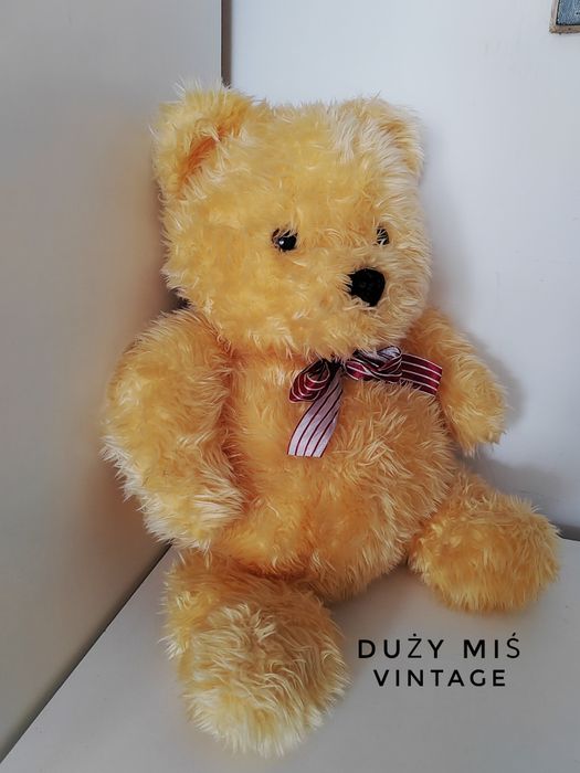 Duży miś pluszak maskotka vintage