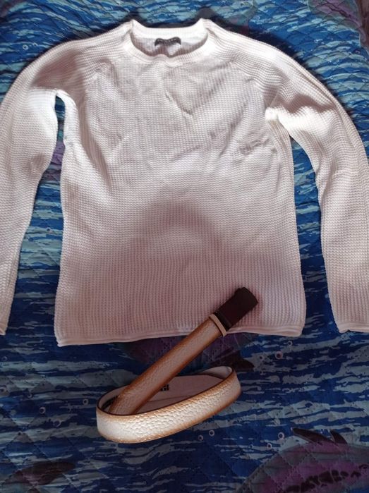 Лот легкий светр+пасок