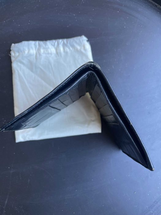 CARTEIRA DE HOMEM PORTA CARTÕES PETER YATES - PELE CROCODILO