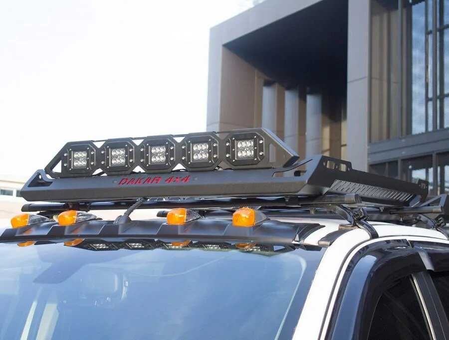 Кронштейн балка для LED фонарів на кошик Dakar