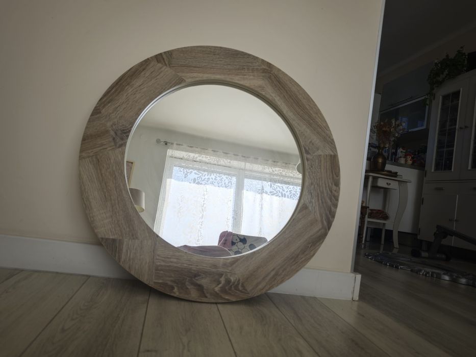 Duże  lustro Boho scandi  wabi sabi