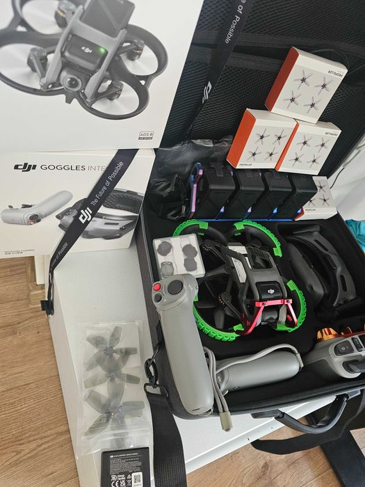 Dron Dji AVATA + 4 baterie + Goggle Integra + 3 kontrolery + Filtry ND