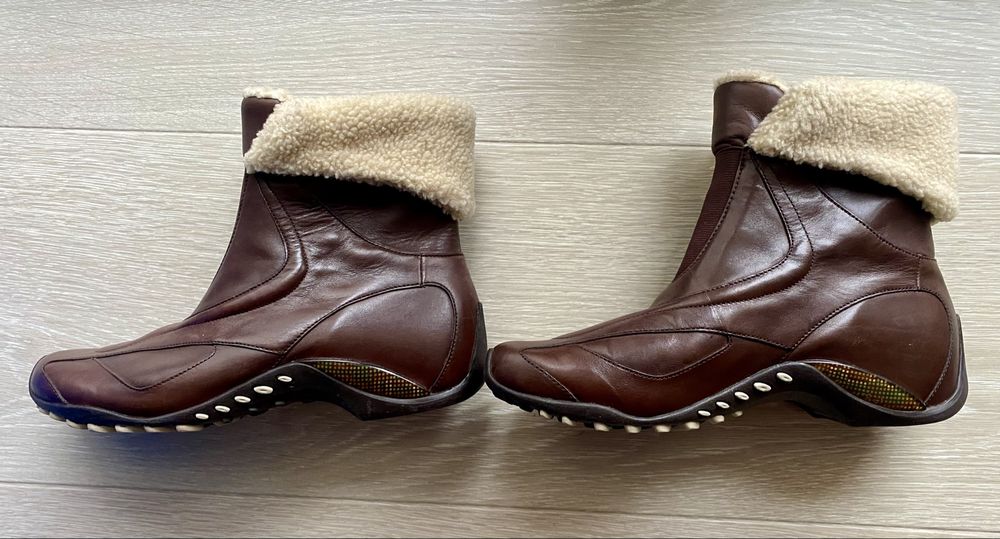 Zimowe damskie botki Merrell Illusion Cuff jak nowe vibram skóra 40