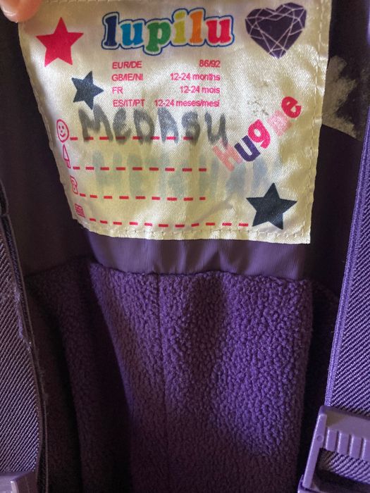 Ocieplane przeciwdeszczowe spodnie Lupilu 86/92 cm 24 m