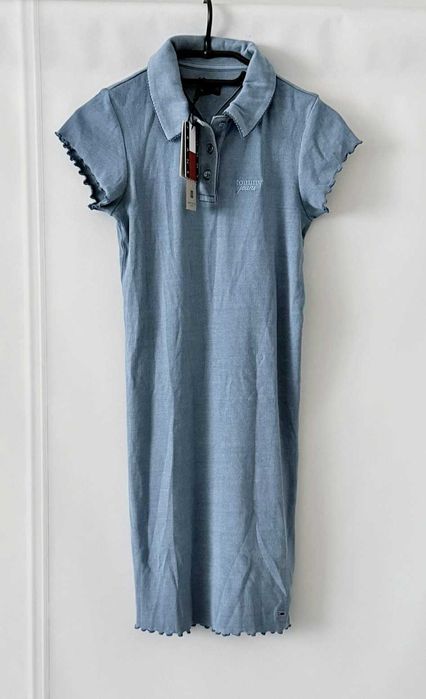 Nowa prążkowana sukienka Tommy Jeans r. S 'DW0DW20297DY6'
