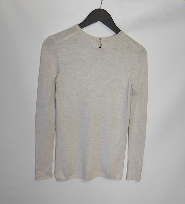 Damski Sweter Bezowy  z Dlugim Rekawem Zara (M)