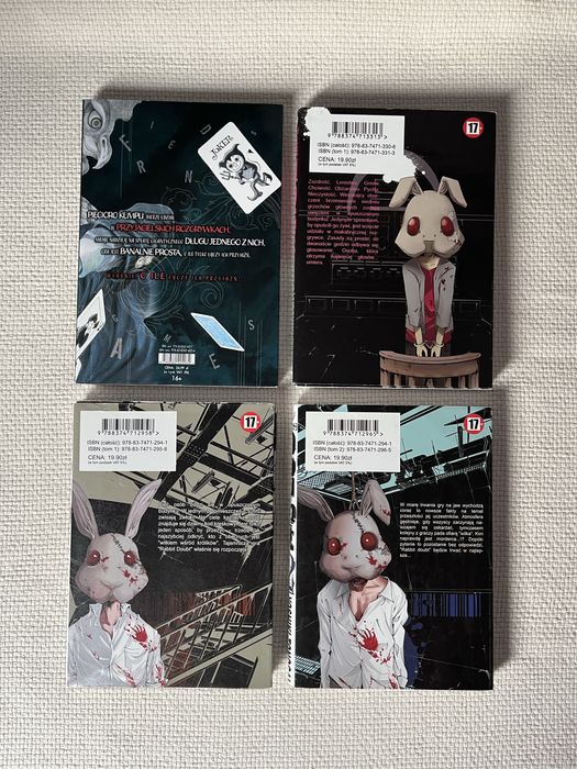 zestaw mang tajemnice, death game, thriller, horror