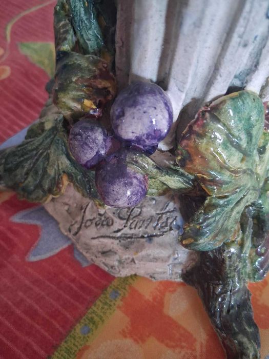 Conjunto de castiçais em Barro - Mestre João Santos Alcobaça